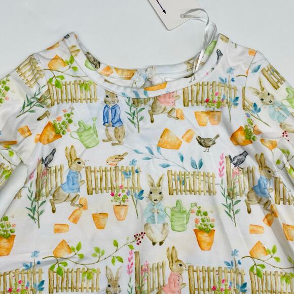 NWT Evie's Closet 12M Funny Bunny Gown - Picture 5 of 7